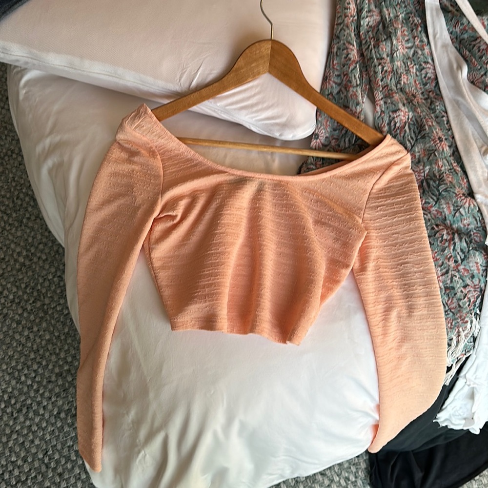 Material Girl Orange Crop Top